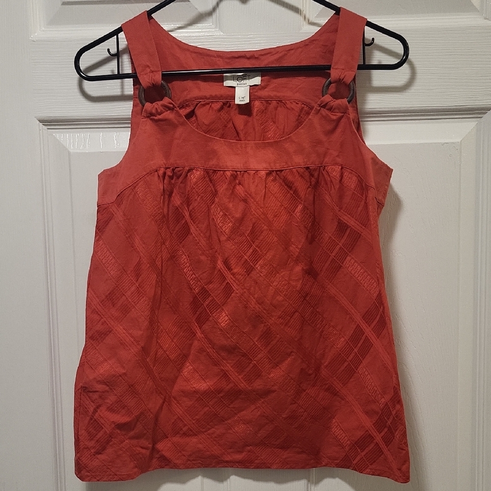 Women's Coral Sleeveless Top